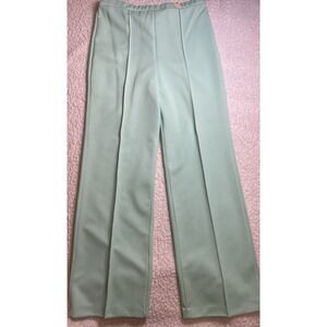 Womens Vintage Green  Pykettes Elastic Waist Pants Size 14 With Tags
